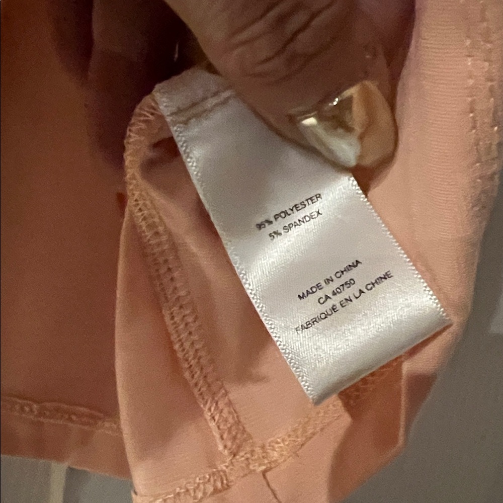 Chic Light peach colored Sleeveless Blouse - Picture 3 of 4